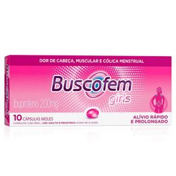 Buscofem Girl 10 Caps Gel 200Mg