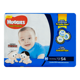 Fralda Huggies Trip Prot Mega M 54 Fr @