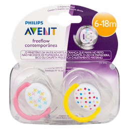 Avent Chupeta Contemporanea Bpa Free 6+ C/2@