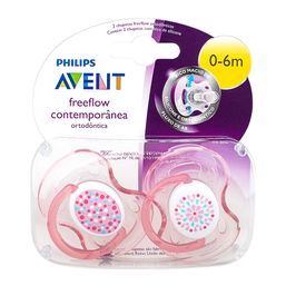 Avent Chupeta Contemporanea Bpa Free 0+ C/2 - Sortido @