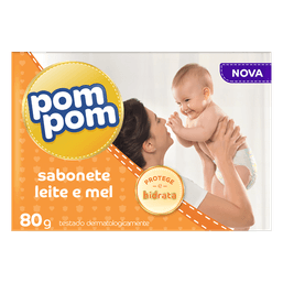 Pom Pom Sab Leite E Mel 80Gr @