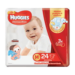 Huggies Fralda Supreme Care Jumbo M C/24 @