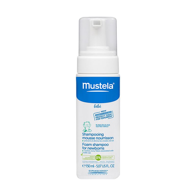 Mustela-Recem-Nascido-Espuma-Shampoo-150Ml