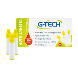 AUTO LANCETA C/100 28G - G-TECH