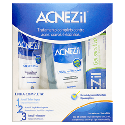 KIT GEL LIMP ACNEZIL + ADSTRING+SECATIVO