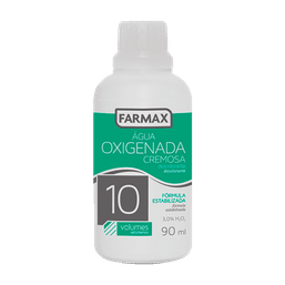 AGUA OXIG CREMOSA 10 VOL 90ML - FARMAX @