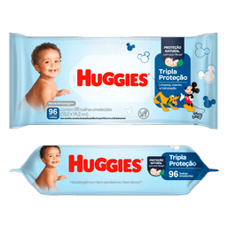 LENCOS UMED HUGGIES TRIPLA PROT SOFT C/96@