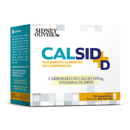 Sidney Oliveira Calsid 625Mg+D 120 Cprs