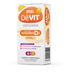 Sidney Oliveira Devit1000Ui Vitamina D3 Lv 60 Cprs+15 Grats