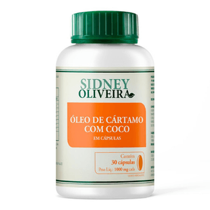 Sidney Oliveira Oleo De Cartamo+Coco 1000Mg 30 Caps***