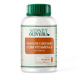 Sidney Oliveira Oleo De Cartamo+Vit E 1000Mg 30 Caps***