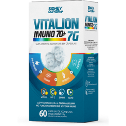 Sidney Oliveira Vit D3+C+ Zinco+Alho- Vitalion Imuno 70+7G***