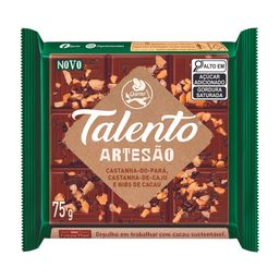 Chocolate Talento Artesao Castanha-Do-Para 75G