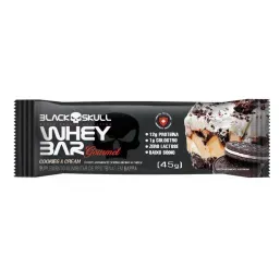 Barra Prot Black Skull Whey Gourmet C/ Cookies Cream 45G
