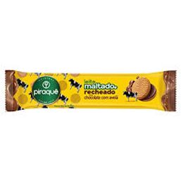 Biscoito Piraque Leite Maltado Recheado Chocolate/Avela 85G
