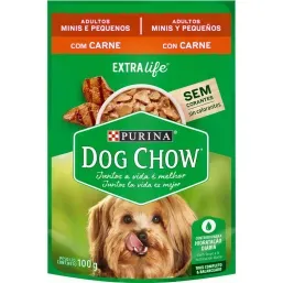 Dog Chow Adulto Mini Pequena Carne 100g