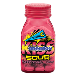 Mentos Kiss Sour Morango 38,5G