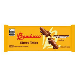 Wafer Bauducco Choco Tube Chocolate 80G