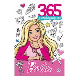 Livro Barbie 365 Desenhos Para Colorir