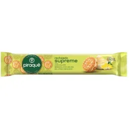 Biscoito Piraque Recheado Choc Branco/Limao Siciliano 80G