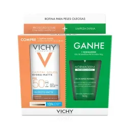 KIT PROT SOLAR VICHY CAP SOLEIL H-MATTE FPS50 COR 4.0 30G+GEL NORM 50G