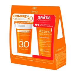 Kit Actine Prot Solar S/ Cor Fps30 40G + Gel Limpeza 40G