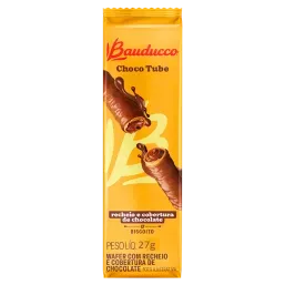 Wafer Bauducco Choco Tube Chocolate 27G