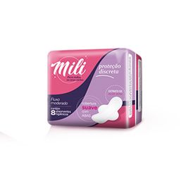 Mili Absor Prot Discret C.Suave C/Abas C/8