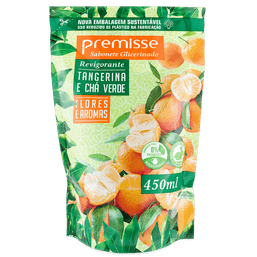 Premisse Sabonete Líquido Tangerina E Cha Verde Refil 450Ml