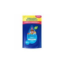 Shampoo e Condicionador Kids Johnson's 2 em 1 Refil 180ml