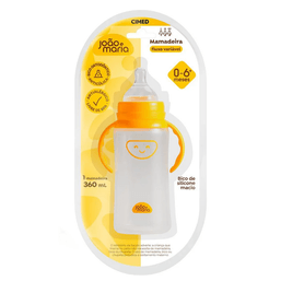 Mamadeira João e Maria Amarela Bico Orto 360ml