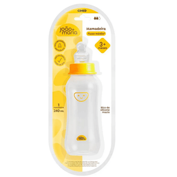 Mamadeira João e Maria Amarela Bico Orto 240ml