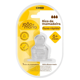 Bico Mamadeira Joao e Maria Fluxo Rapido