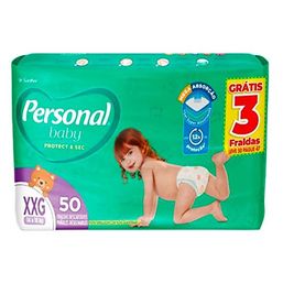 Personal Baby Fralda Hiper Xxg 50 Fr Lv50 Pg47