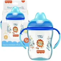 Fisher Price Copo Treinamento C/Bico Semi Rigido  Azul Twinkle 270Ml