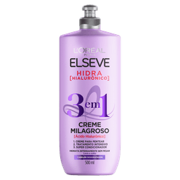 Cr Elseve Milagroso Hidra Hialuronico 3Em1 500Ml