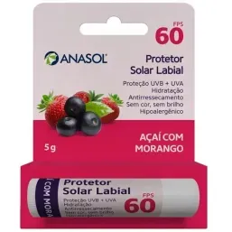 Prot Labial Anasol Acai C/ Morango Fps60 5G