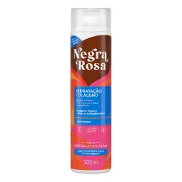 Sh Negra Rosa Hidrat Colageno Crespas E Cacheadas 300Ml