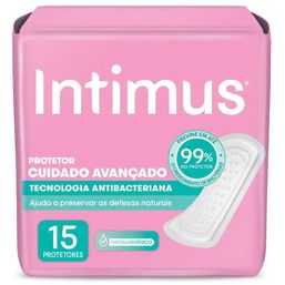 Protetor Diário Intimus Sem Abas Sem Perfume 15 Unidades