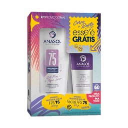 Kit Prot Solar Anasol Fpd75 200G+Facial Fps75 60G