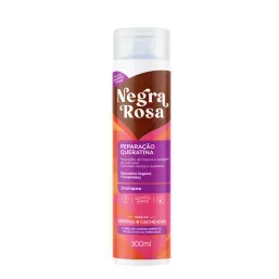 Sh Negra Rosa Reparacao Queratina Crespas E Cacheadas 300Ml