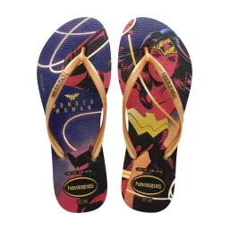 Havaianas Slim Wonder Woman Marinho/Ouro 35/36