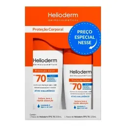 Kit Prot Solar Helioderm Corporal Fps70 200Ml+120Ml