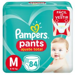 Fralda Pampers Pants Ajuste Total Top M C/84
