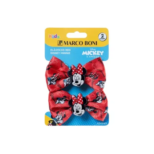 Encontraproduto.com.br - Elastico Para Cabelo Marcoboni Disney Minnie Red