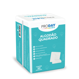 Algodao Proday Hidrofilo Quadrado C/50