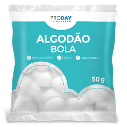 Algodao Proday Hidrofilo Bolas 50G