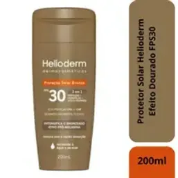 Prot Solar Helioderm Fps30 Efeito Dourado 200Ml
