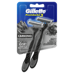 Ap Gillette Presto 3 Carvao C/2