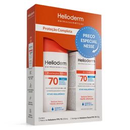 Kit Prot Solar Helioderm Corporal Fps70+Fac Fps70